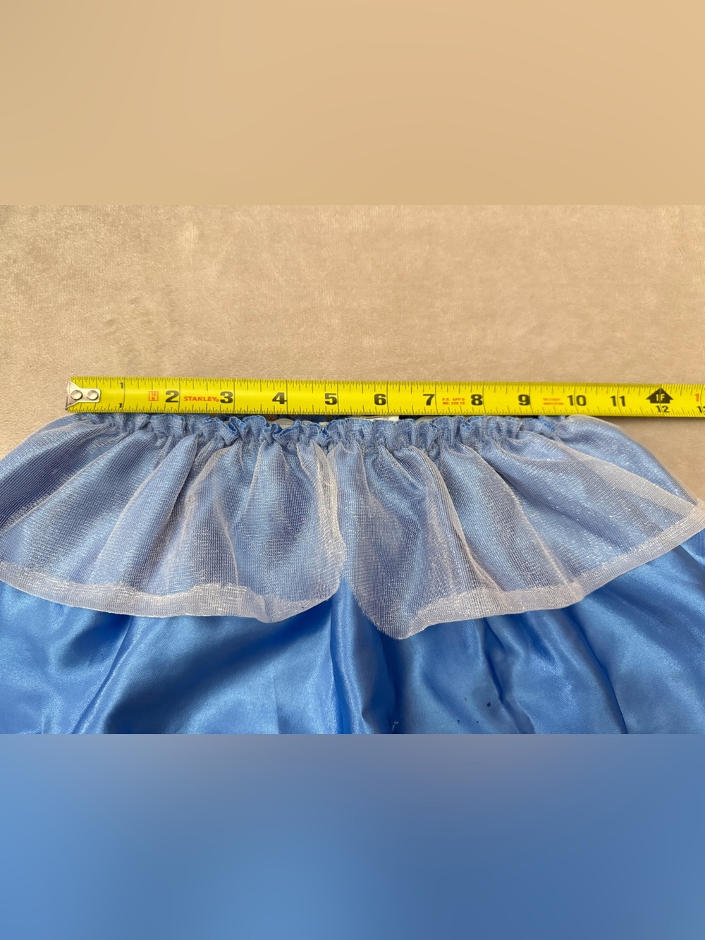 Cinderella Pretend Play Costume Girls Size 4-6X 2 Piece Blue Princess Outfit - Picture 2 of 11